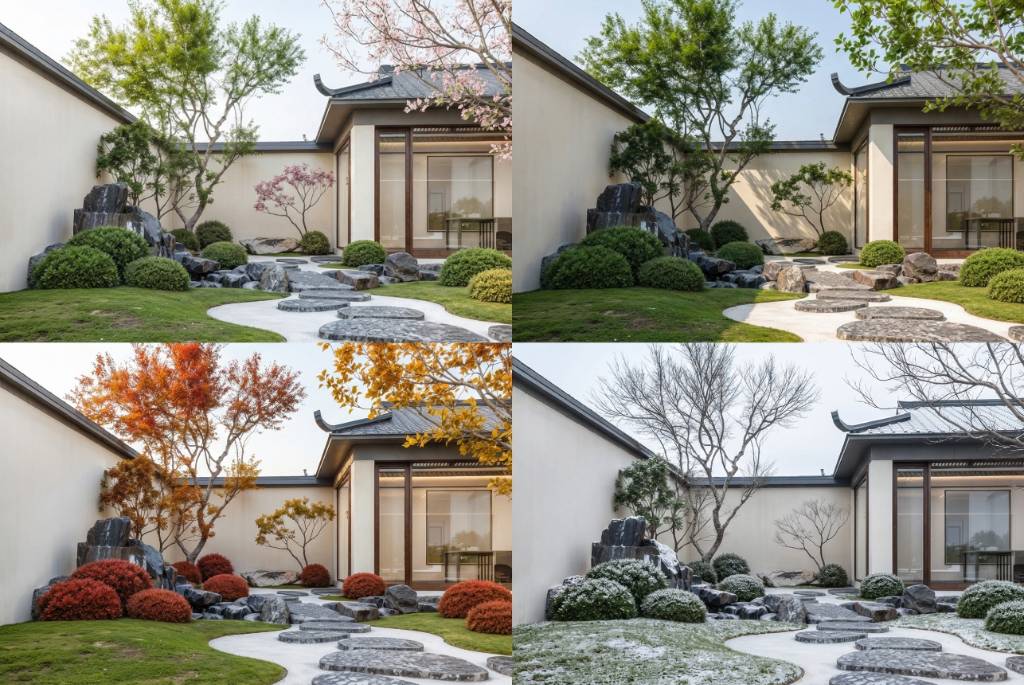 景观植物四季转换