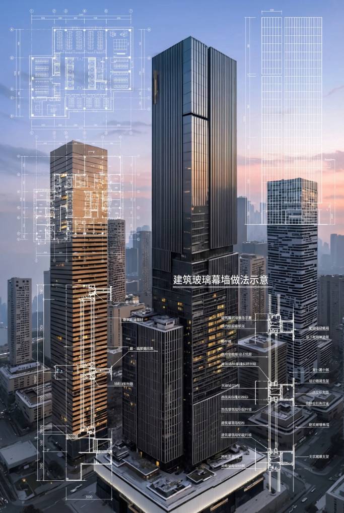 建筑叠加工程图